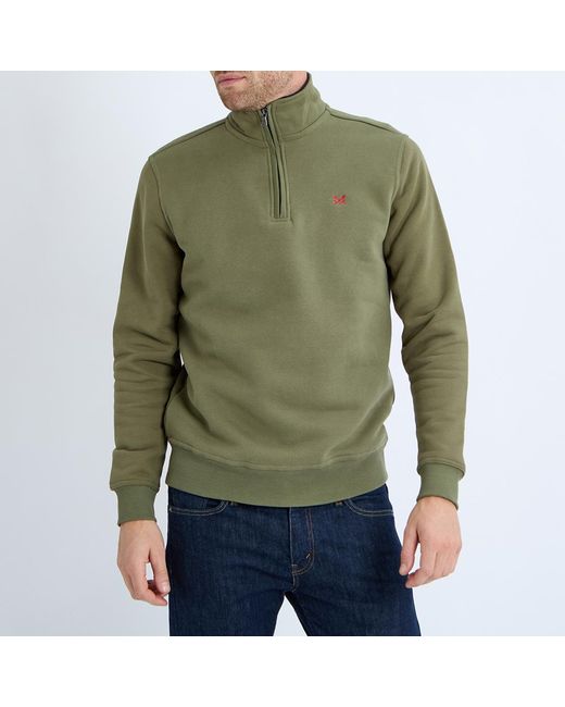 Crew Green Clover 1/2 Zip Classic Sweatshirt