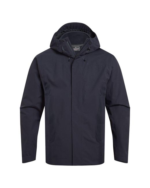 Craghoppers Blue Waterproof Jacket Recycled Polyester Dark