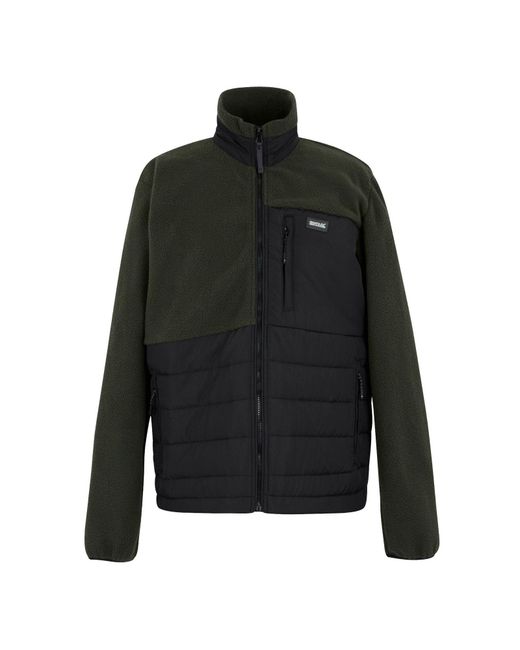 Regatta Black Hybrid Jacket Frankie Polyester/Dark Khaki