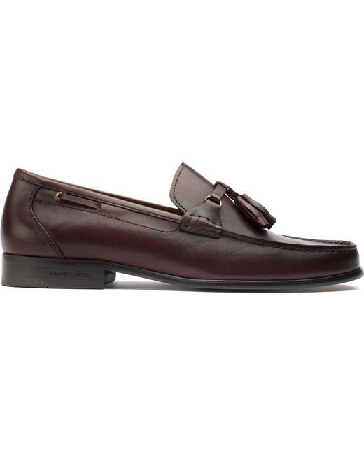Simon Carter Brown Triceratops Loafer Shoes