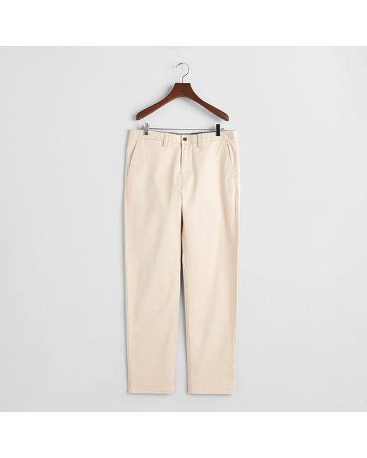 Gant Natural Cream Regular Twill Chinos