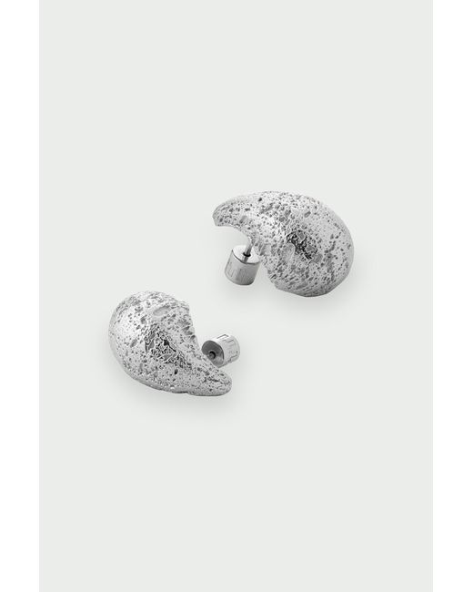 Tutti & Co Metallic Dome Earrings Large