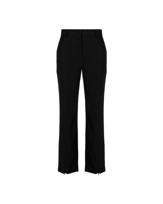 Paul Smith Black Bootcut Wool Trousers