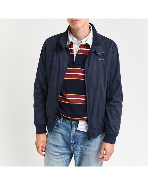 Gant Blue Lightweight Harrington Jacket
