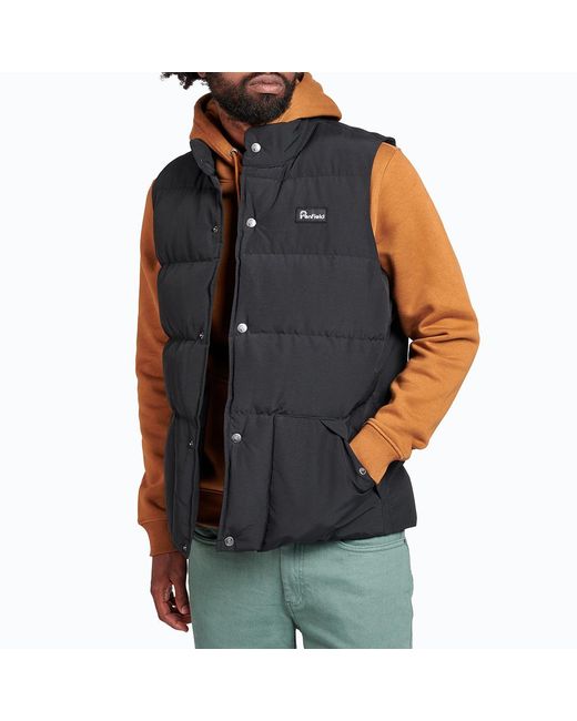 Penfield Black Outback Buttoned Gilet