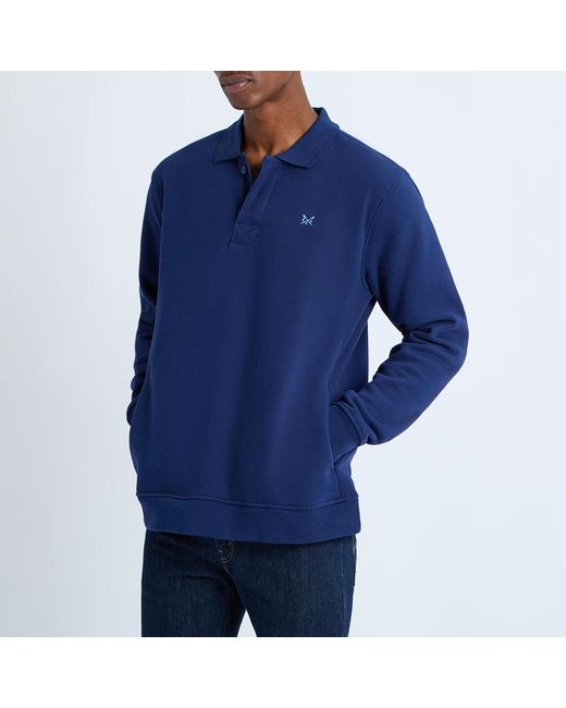 Crew Blue Rugby Logo Sweatshirt