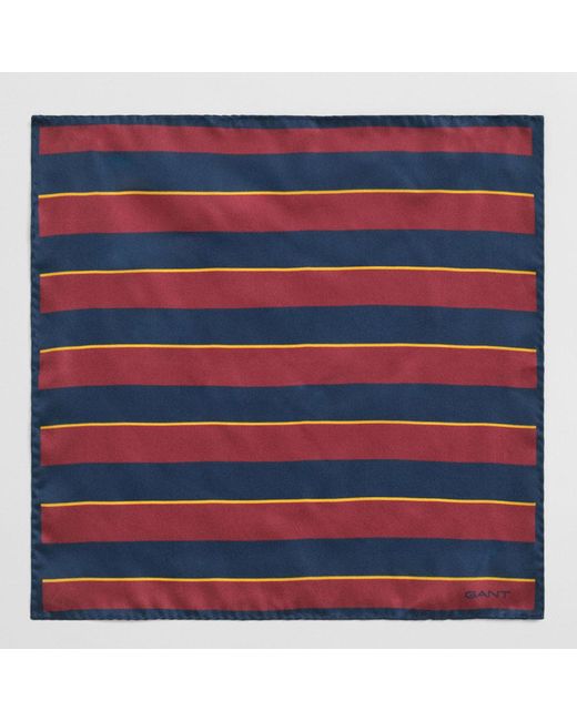 Gant Blue Striped Pocket Square