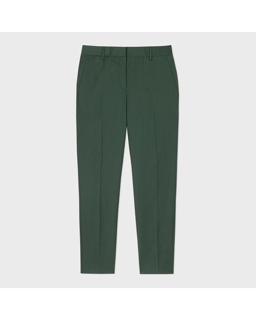 Paul Smith Green Dark Wool Trousers