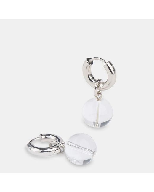 Whistles White Bead Drop Earring