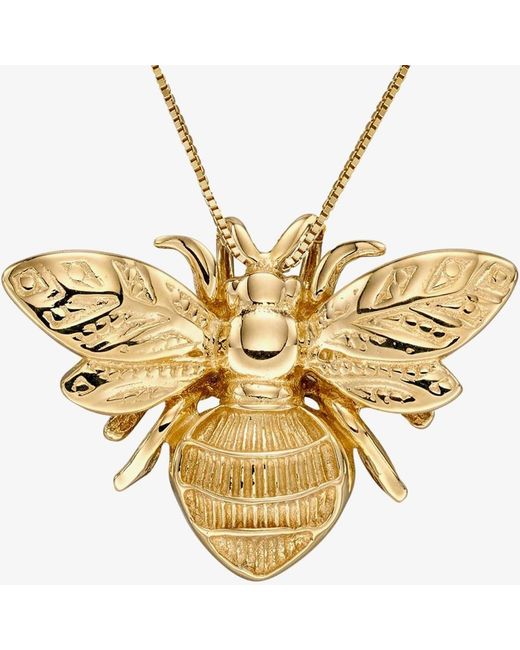 T.H.Baker Metallic 9Ct Bumblebee Necklace Gp2151 Gn141