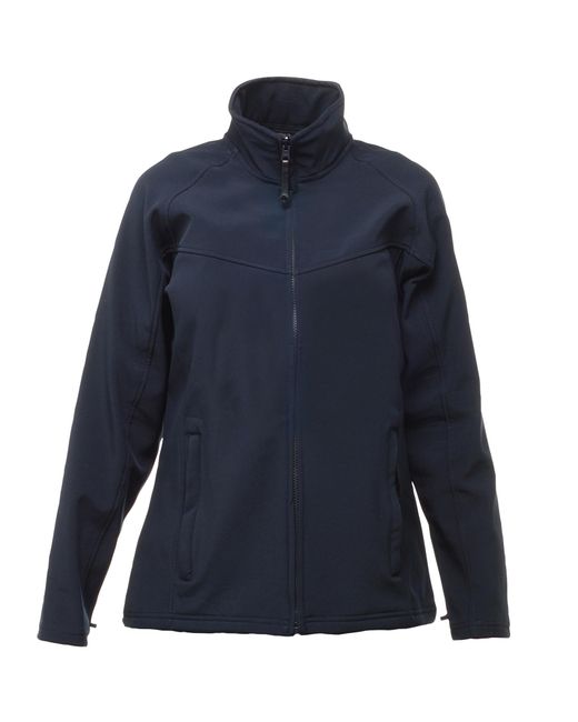 Regatta Blue Ladies Uproar Softshell Wind Resistant Jacket
