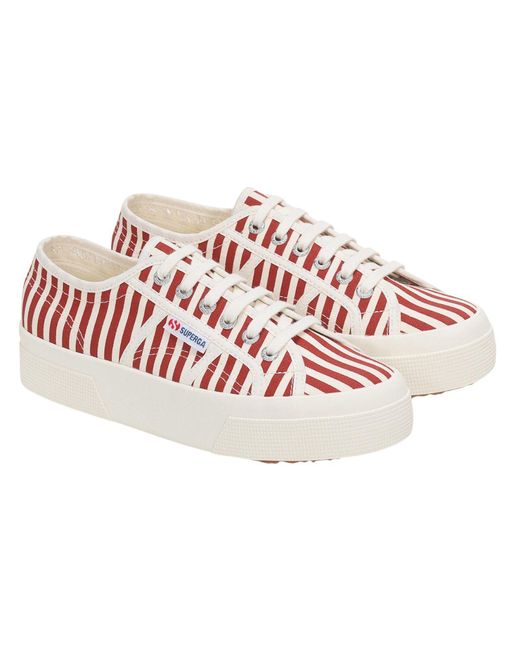 Superga Pink Trainers 2740 Mixed Off