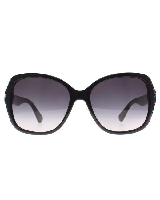 Kate Spade Black Sunglasses Karalyn/S 7Rm 9O Pattern Dark Gradient