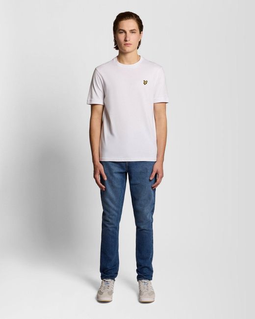 Lyle & Scott Blue Slim Tapered Jeans for men