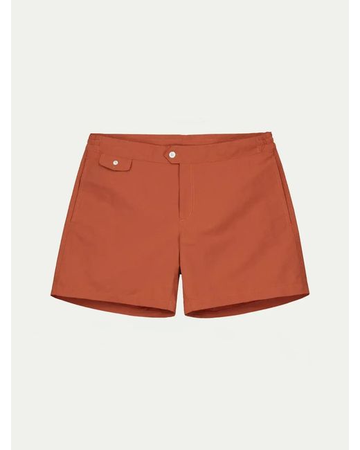 Aurélien Red Classic Swim Shorts