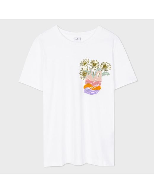 Paul Smith White Daisy T-Shirt