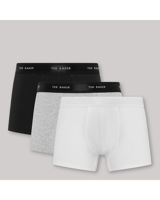 Ted Baker Black 3-Pack Trunks