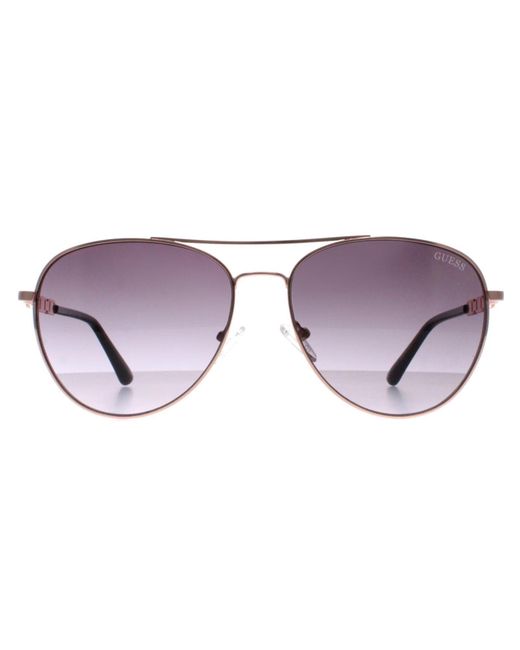 Guess Purple Sunglasses Gf6143 28B Rose Gradient