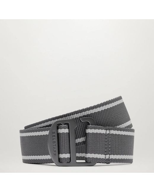 Belstaff Gray Nylon Challenger Belt