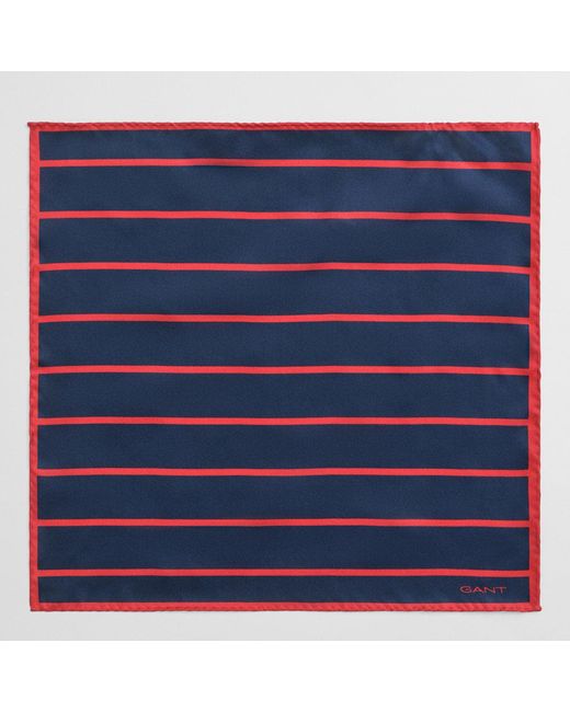 Gant Blue Striped Pocket Square