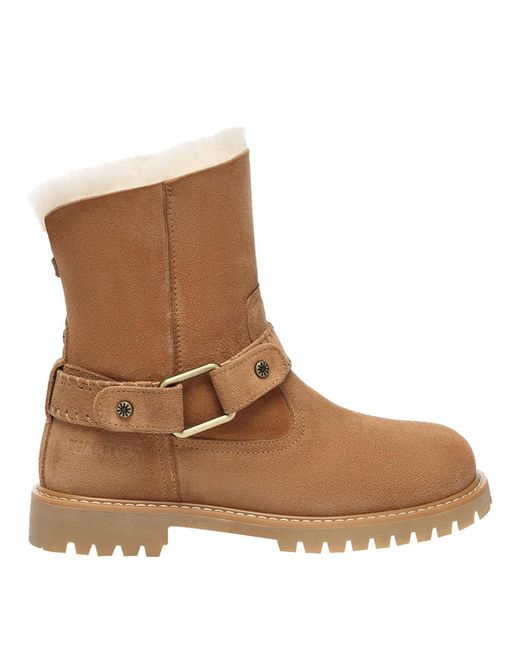 EVER AU Brown Pheasant Mid Calf Boot