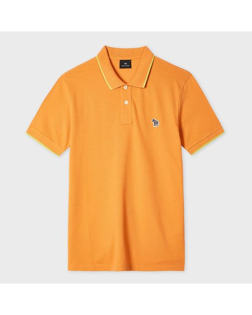 Paul Smith Orange Slim Polo Shirt