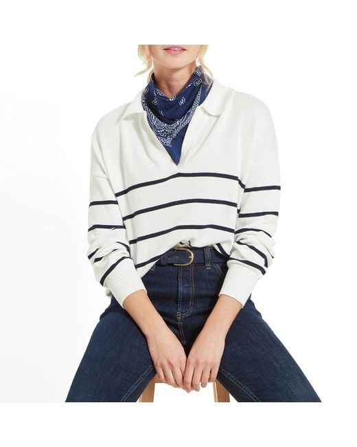 Schoeffel Blue Roseland Stripe Jumper