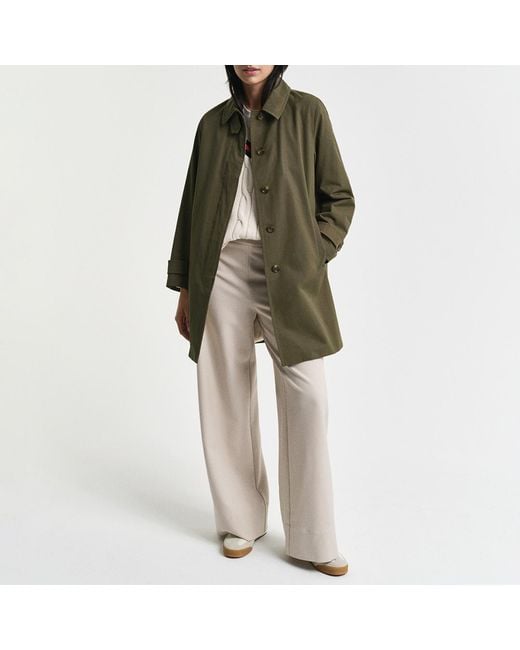 Gant Green Khaki Car Coat