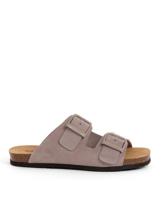 Scholl Brown Micole Flat Sandals