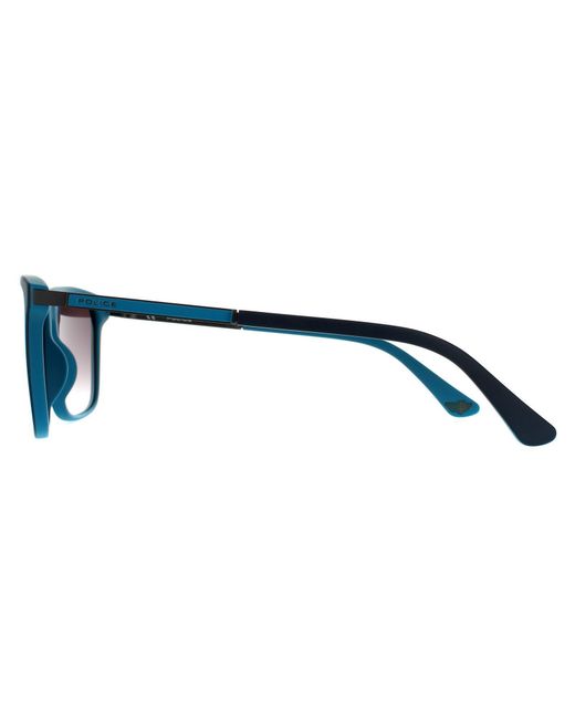 Police Blue Sunglasses Spla56 Record 1 Wtrx Gradient Mirrored