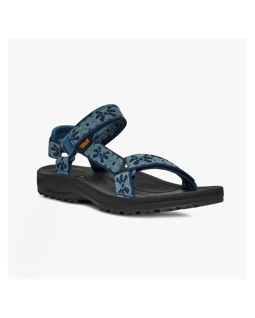 Teva Blue Winsted Low Heeled Sandals