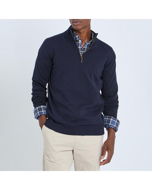 Joules Blue 1/2 Zip Jumper