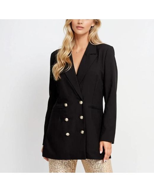 Little Mistress Black Double Breasted Blazer