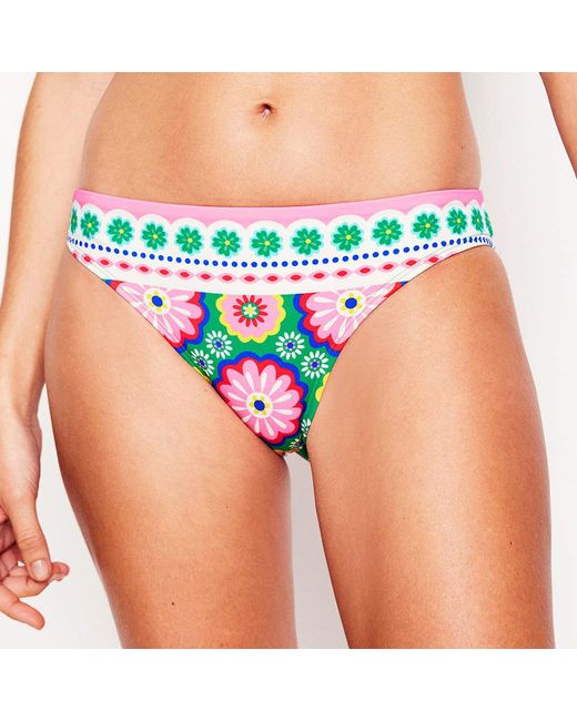 Boden Green Porto Flower Tile Bikini Bottoms