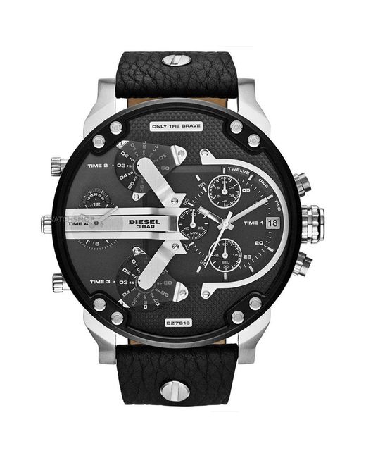 DIESEL Black Dz7313 Mr Daddy 2.0 Multifunction Watch