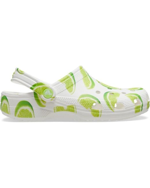 CROCSTM Green Multicoloured Classic Graphic Clog