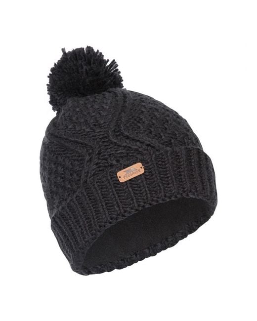 Trespass Black Beanie Zyra Acrylic