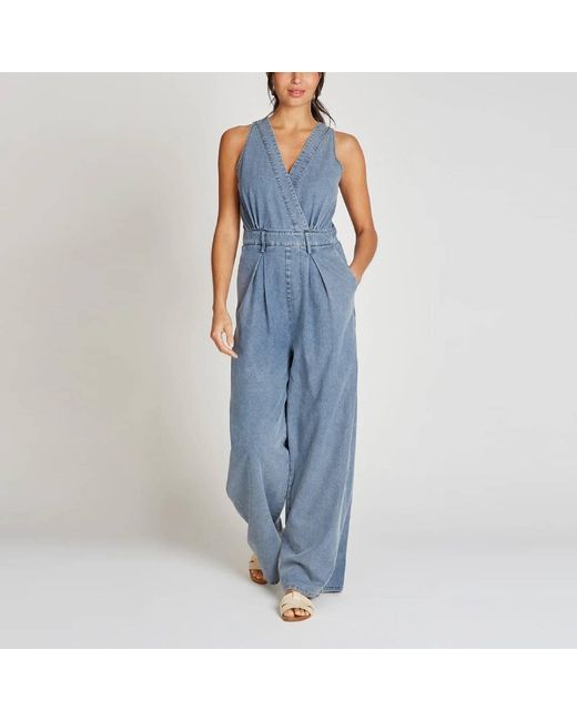 Little Mistress Blue Denim Jumpsuit