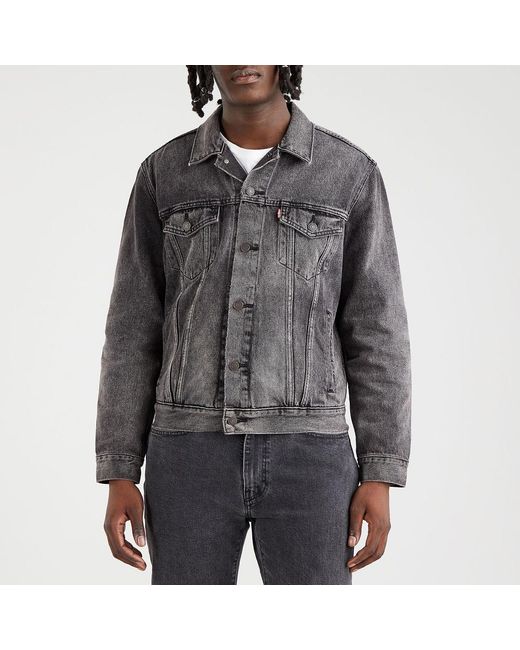 Levi's Gray Denim Trucker Jacket