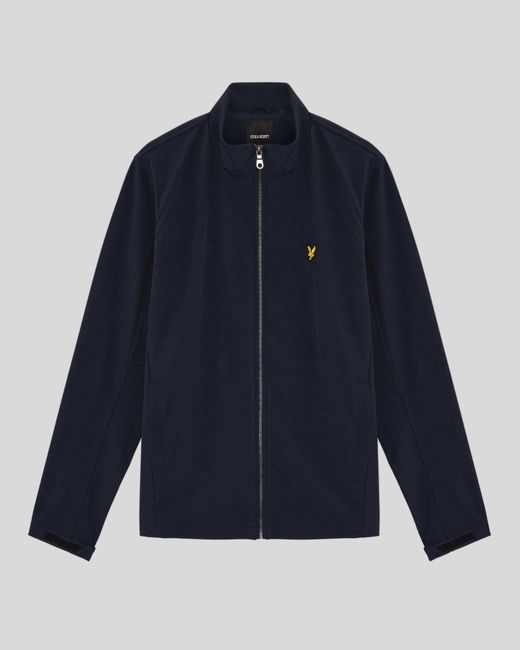 Lyle & Scott Blue Mesh-Back Softshell Jacket