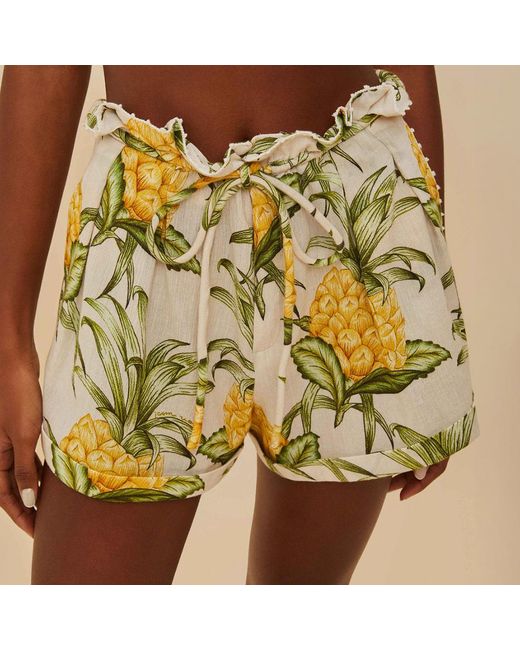 Farm Rio Green Delicate Pineapple Short