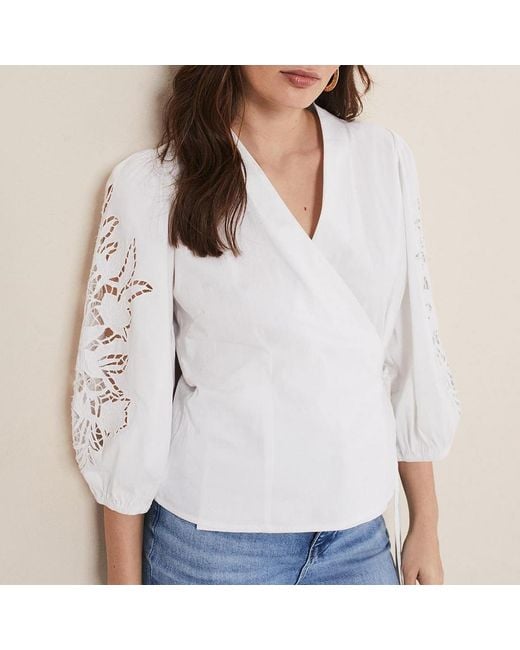 Phase Eight White Kacey Blouse