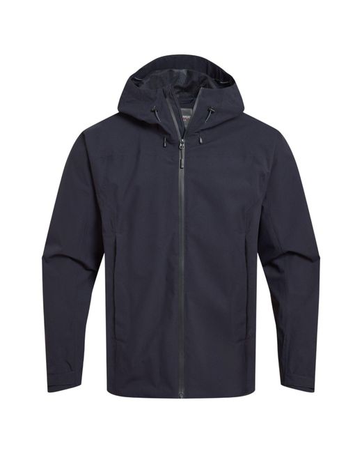 Craghoppers Blue Waterproof Jacket Expert Basecamp Recycled Polyester Dark