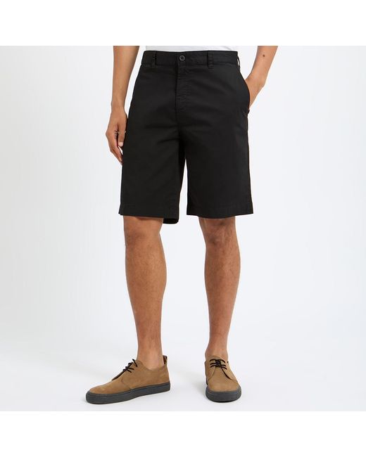 Replay Black Drawstring Chino Shorts