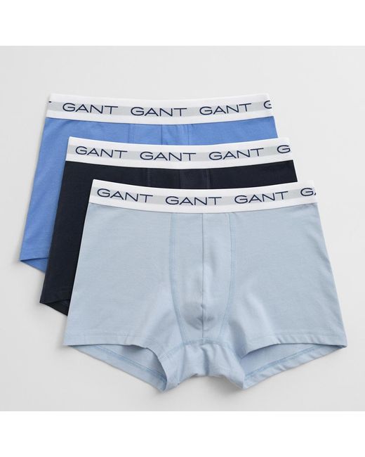 Gant Blue 3 Pack Trunks