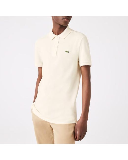 Lacoste Natural Cream Cotton Polo Shirt