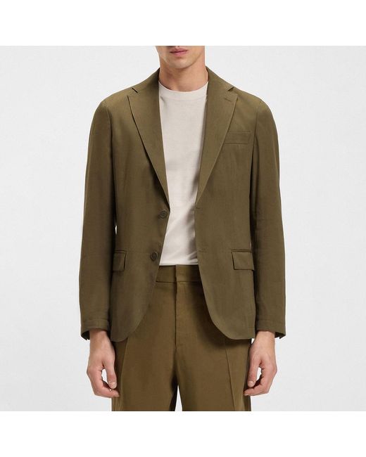 Boss Green Khaki Linen Blend Hanry Blazer