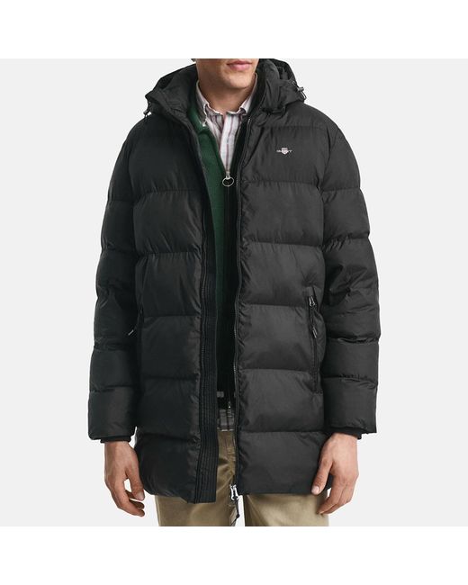 Gant Black Active Cloud Mid Length Jacket