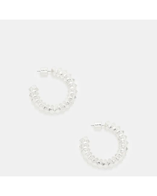 AllSaints White Jaya Stud Hoops