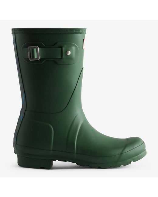 Hunter Green Original Tartan Backstrap Short Boot